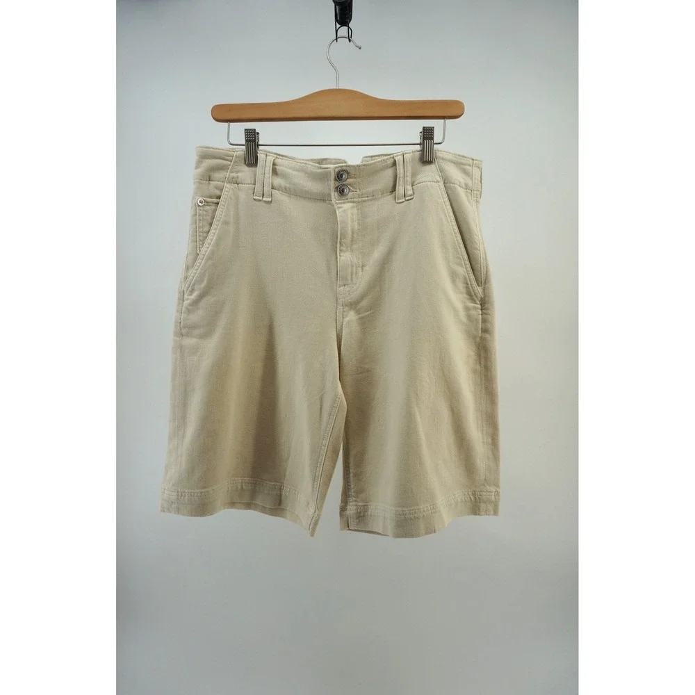 American Eagle Jort Shorts Midi Bermuda Coastal Soft Girl Minimalist Tan 10